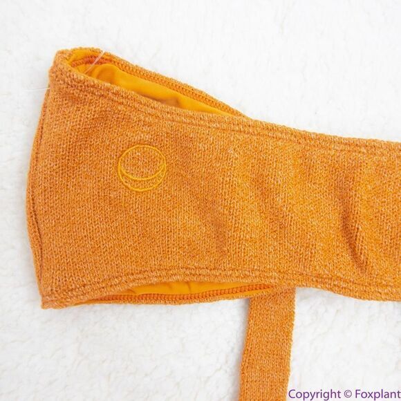 NEW Free People x In your arms knit bikini‎ orange/gold, S - Picture 9 of 16
